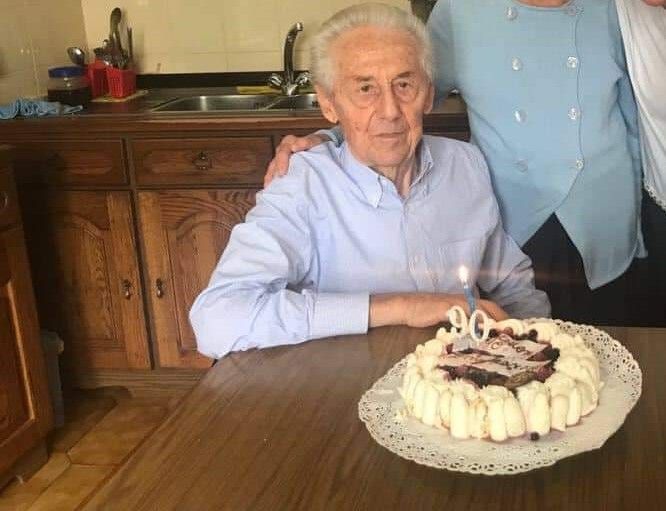Elvio Depaoli alla sua festa dei 90 anni