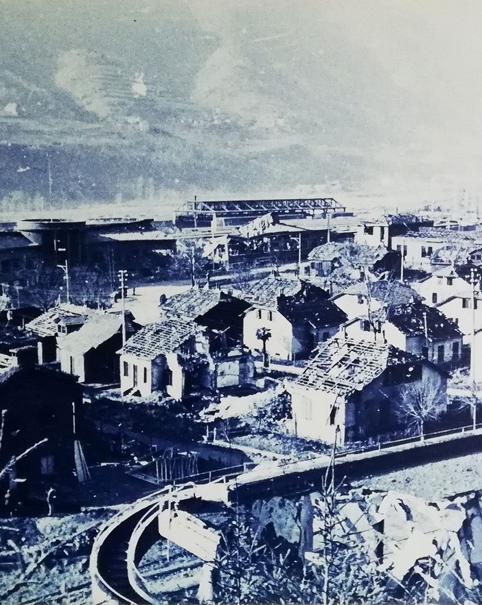 Il Villaggio Giovanni Agnelli bombardato