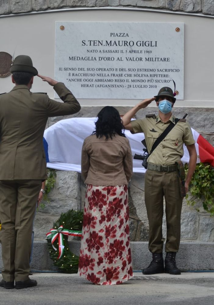 Villar Perosa dedica una piazza all’alpino caduto in Afghanistan Mauro Gigli (FOTO)