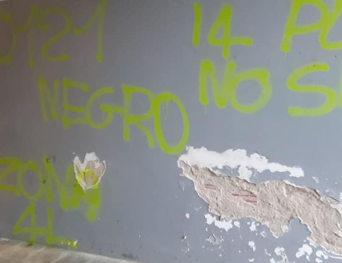 Scritte sui muri Villar Perosa gennaio 2021