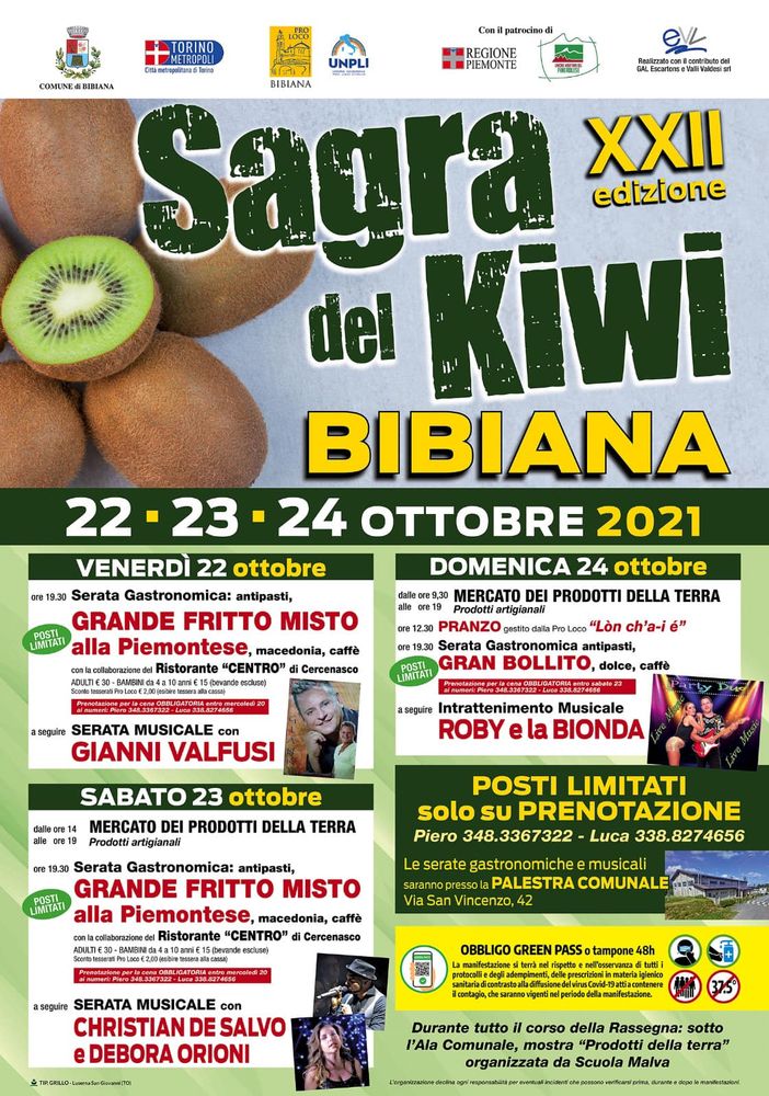 A Bibiana i kiwi tornano in piazza ma con un nuovo spazio dedicato al ballo