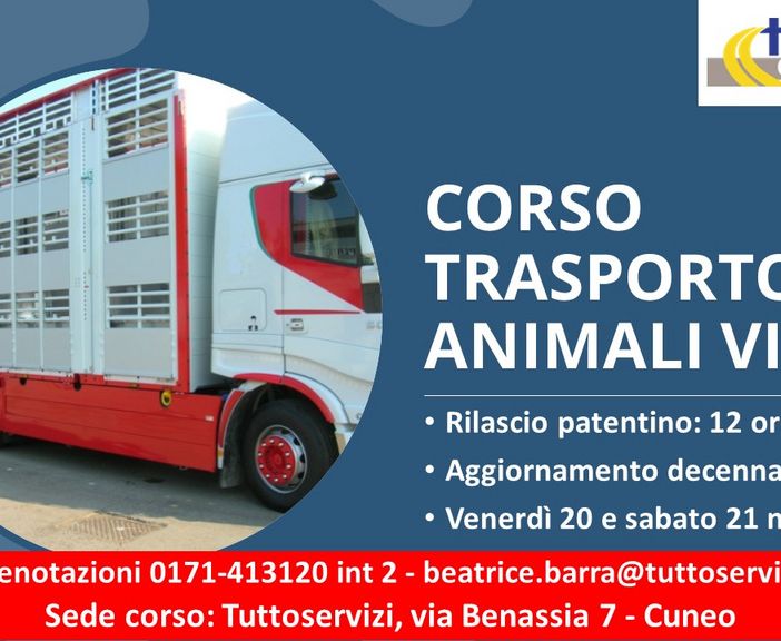 Iscriviti al corso &quot;Conducenti trasporto animali vivi&quot;