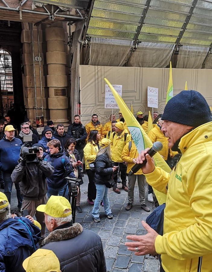 L'onda gialla di Coldiretti arriva sotto la Regione