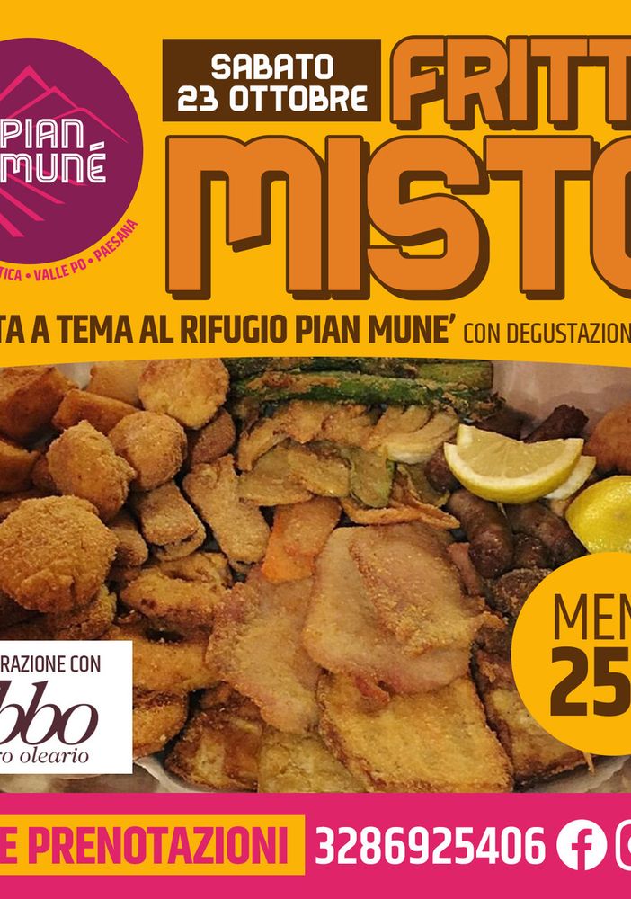 Terza serata a tema a Pian Munè: irrompe il fritto misto