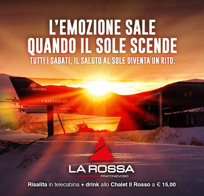 Prato Nevoso scommette sui suoi tramonti. Da sabato 8 febbraio arriva il saluto al sole