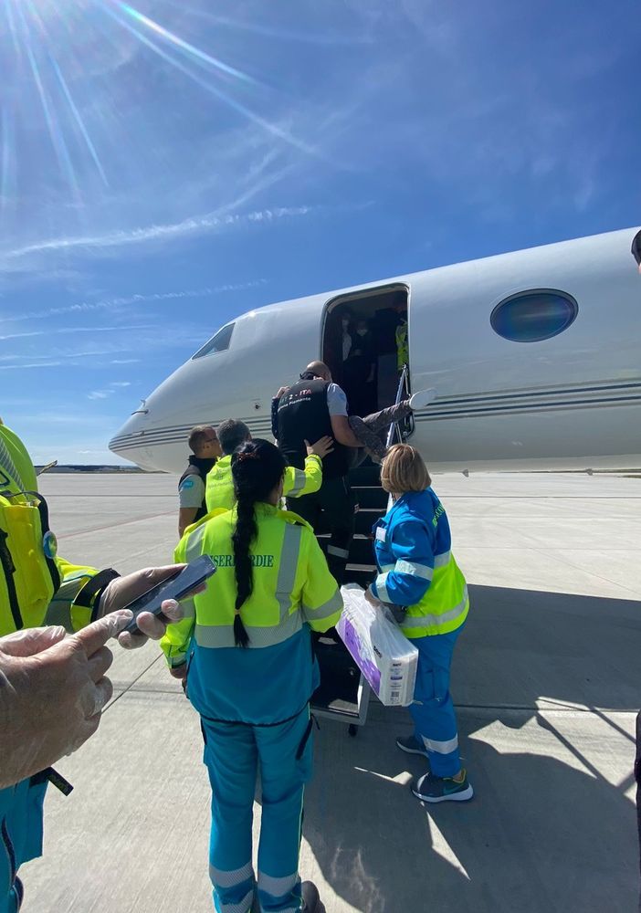 soccorso medico tramite aereo