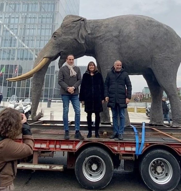 Il tour dell'elefante Fritz si conclude in piazza Castello: venerdì la riapertura del Museo di Scienze Naturali