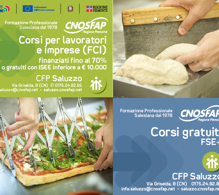 Iscrizioni aperte ai corsi di qualifica, riqualifica e aggiornamento per adulti occupati presso la sede di Saluzzo di Cnos-Fap