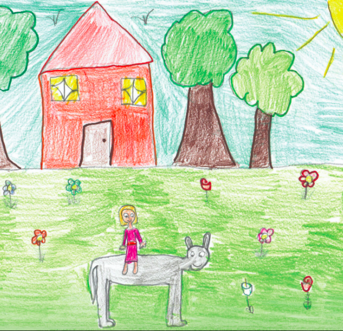 La regina Linda e gli amici del bosco disegnati dai bimbi di Bricherasio per aiutare la loro scuola