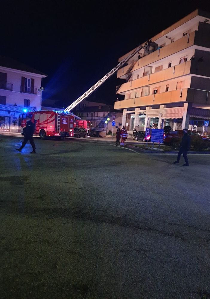 Incendio a Luserna San Giovanni