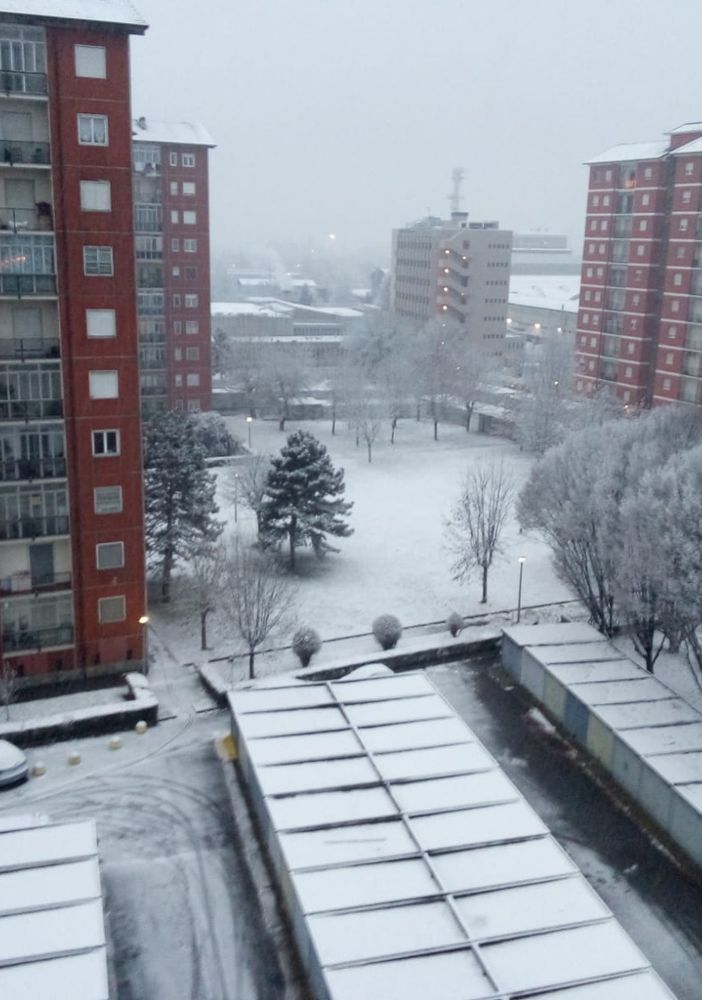 La nevicata prima dell'alba a Torino