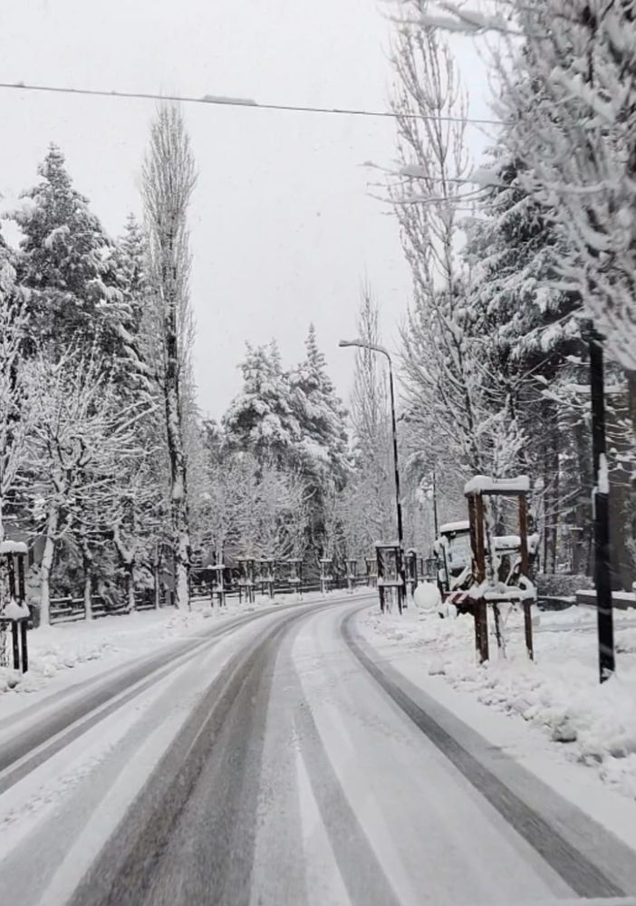 neve in via di Bardonecchia