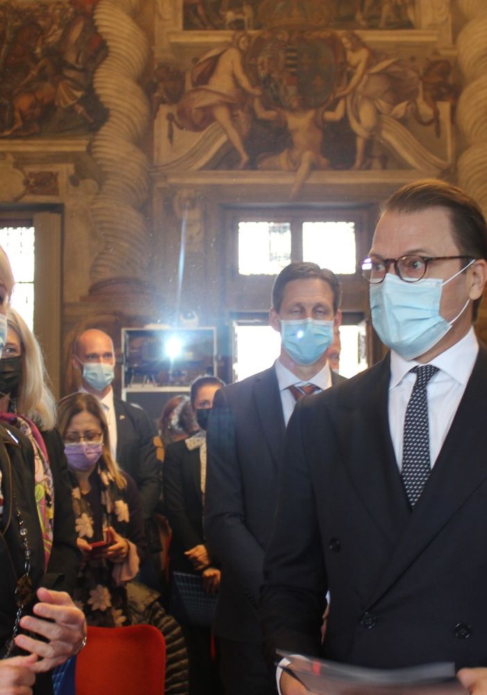 il principe di svezia in visita a torino