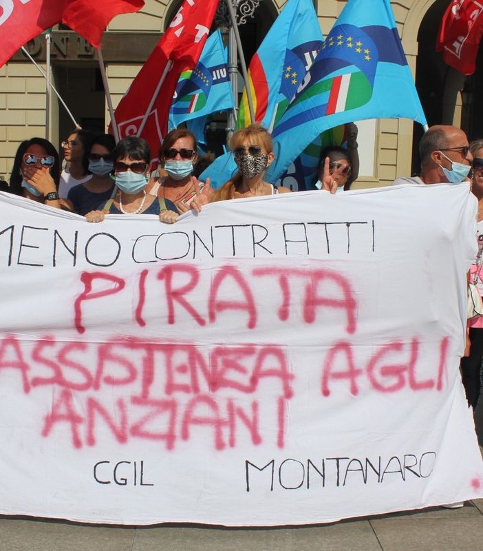 Un momento della protesta del 20 luglio