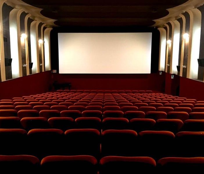 Sala cinematografica - immagine d'archivio