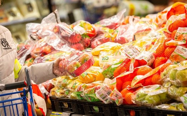 Banco frutta per la spesa