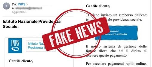 Clicca il link per ottenere il bonus Inps da 600 euro, ma è l'ennesima truffa