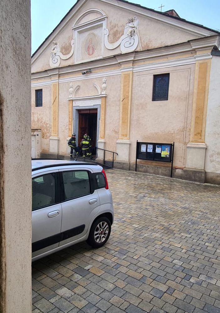 vigili del fuoco ad airasca