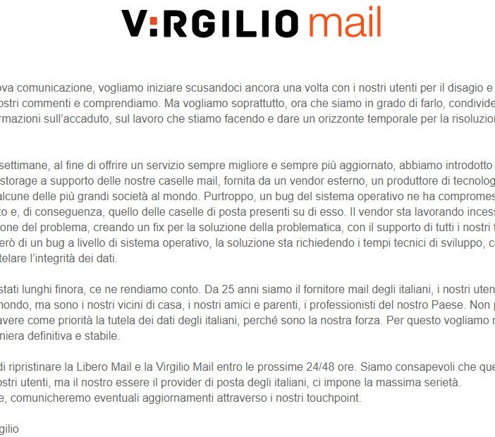 comunicazione virgilio