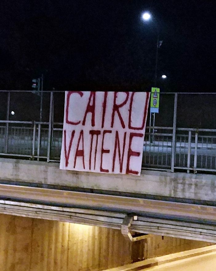 Toro, striscioni contro il Presidente: &quot;Cairo vattene&quot;