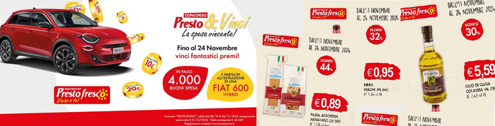 È corsa allo scontrino da Prestrofresco per aggiudicarsi i premi in palio, approfittando delle offerte in arrivo per il Natale