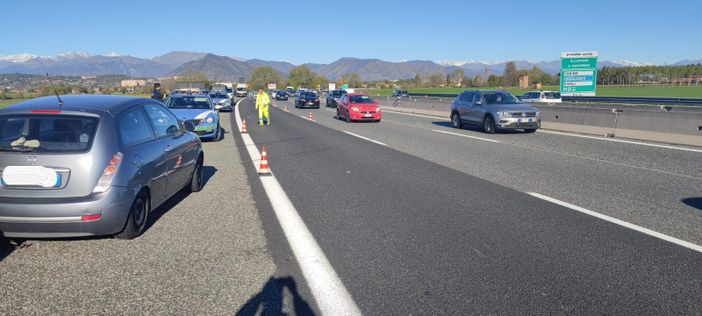auto dopo un incidente in tangenziale