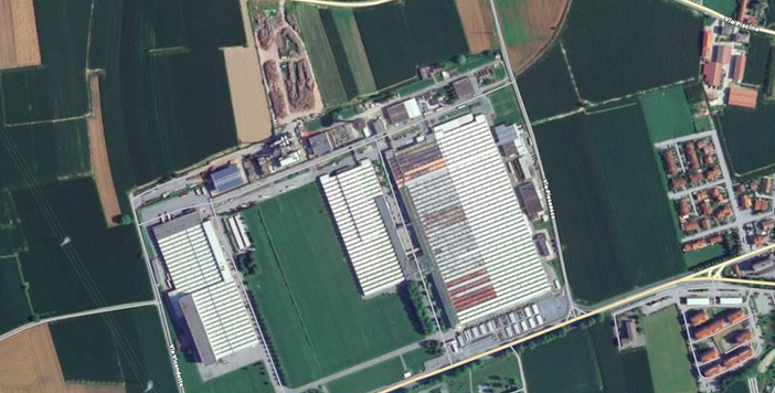 Airasca area skf dall'alto