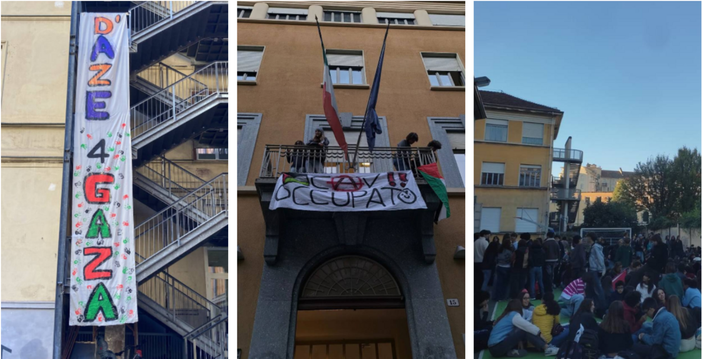 Scuole torinesi occupate per Gaza Scuole torinesi occupate per Gaza