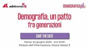 'Demografia, un patto fra generazioni', il 24 giugno l'evento Adnkronos Q&amp;A