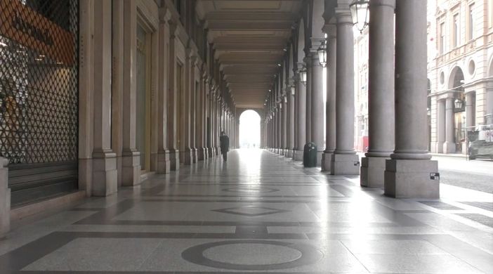 Torino deserta causa lockdown Torino deserta causa lockdown