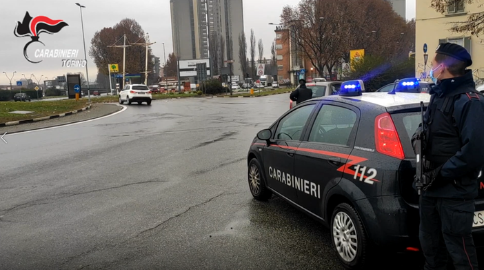 posto di blocco dei carabinieri