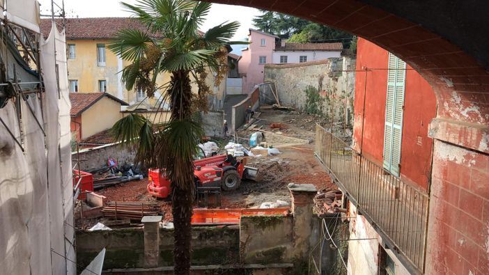 I lavori a Palazzo Acaja