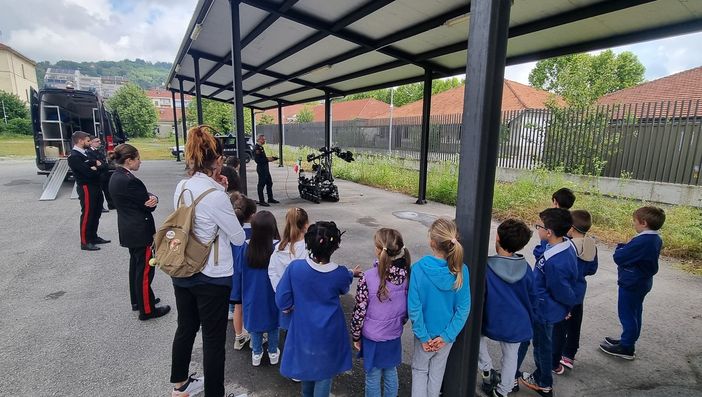 La visita di stamattina al comando della Compagnia di Pinerolo