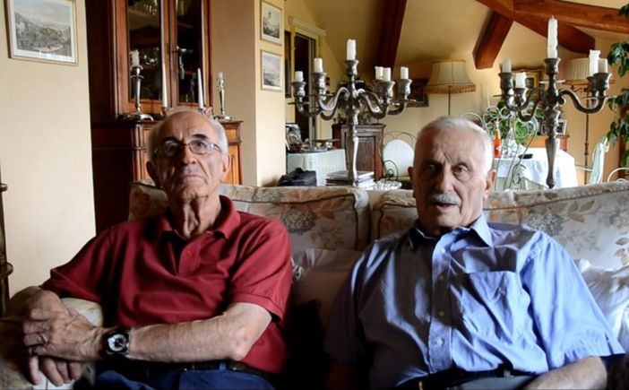 In foto un frame dell’intervista di Maurizio Vigliani a Trombotto (a sinistra) e Silecchia per il canale Youtube Memory Nino Fornaca