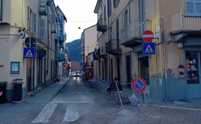 I lavori in via Roma