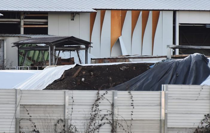 I cumuli scoperti nel piazzale della Kastamonu e Frossasco