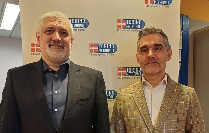 Massimo Ramello insieme al consigliere metropolitano delegato all’Ambiente Alessandro Sicchiero Massimo Ramello insieme al consigliere metropolitano delegato all’Ambiente Alessandro Sicchiero