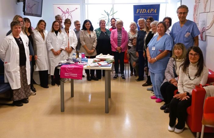 La consegna della donazione