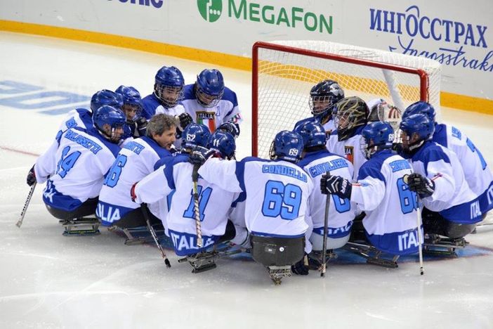 ‘Ciaz’ con la nazionale italiana di Para Ice Hockey ‘Ciaz’ con la nazionale italiana di Para Ice Hockey