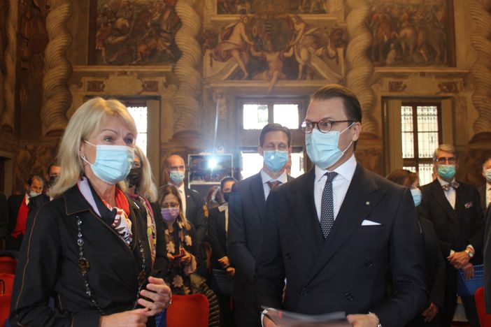 il principe di svezia in visita a torino