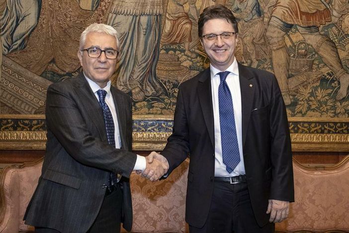 Il nuovo questore di Torino Gambino e il presidente Nicco