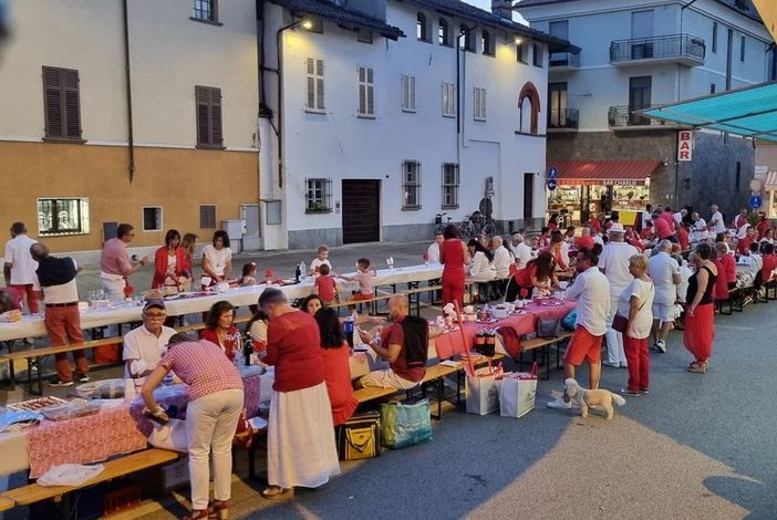 Un momento della festa di compleanno della Fidas di Vigone Un momento della festa di compleanno della Fidas di Vigone