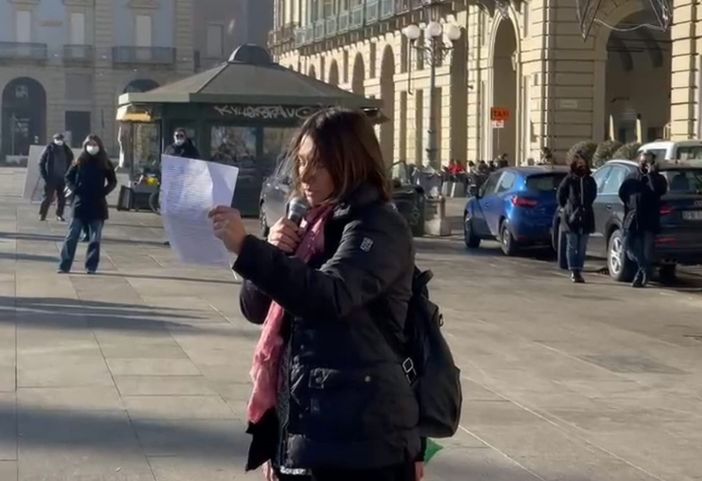 Anastasia De Vito in piazza Castello