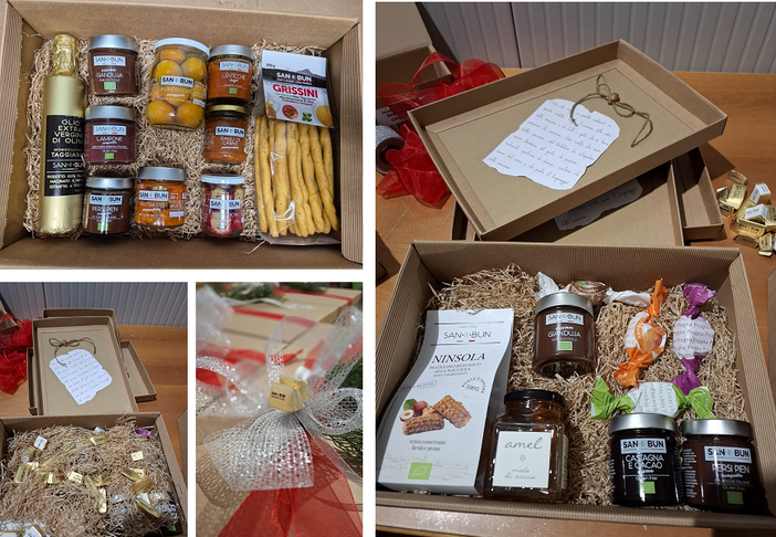 Cesti Natalizi con selezione fra i migliori prodotti alimentari della tradizione Piemontese Cesti Natalizi con selezione fra i migliori prodotti alimentari della tradizione Piemontese