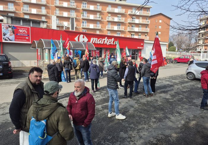 Il presidio di stamattina