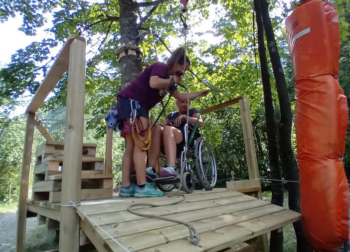 La zip line accessibile La zip line accessibile