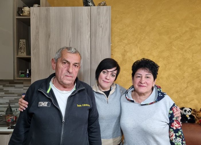 Da sinistra Yurij Borisenko, Anja Lunina e Nadia Lunina Da sinistra Yurij Borisenko, Anja Lunina e Nadia Lunina