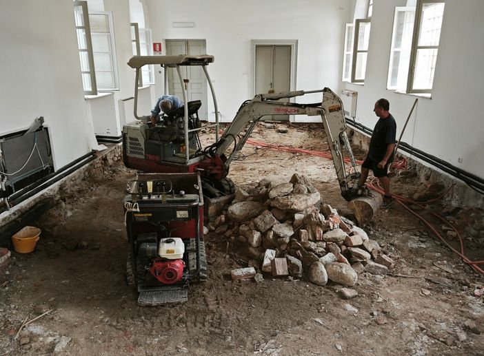 Il cantiere ripartito