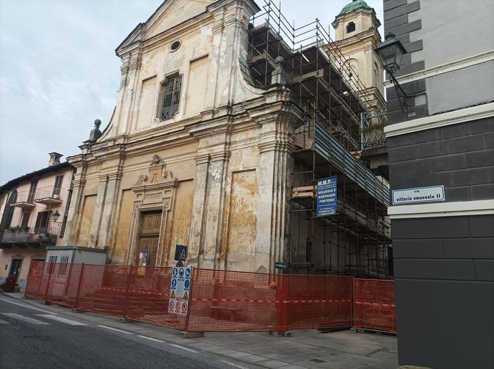 Il cantiere a San Bernardino Il cantiere a San Bernardino