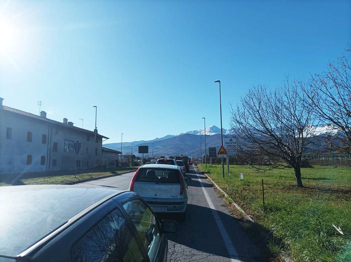 La coda sulla 161 La coda sulla 161